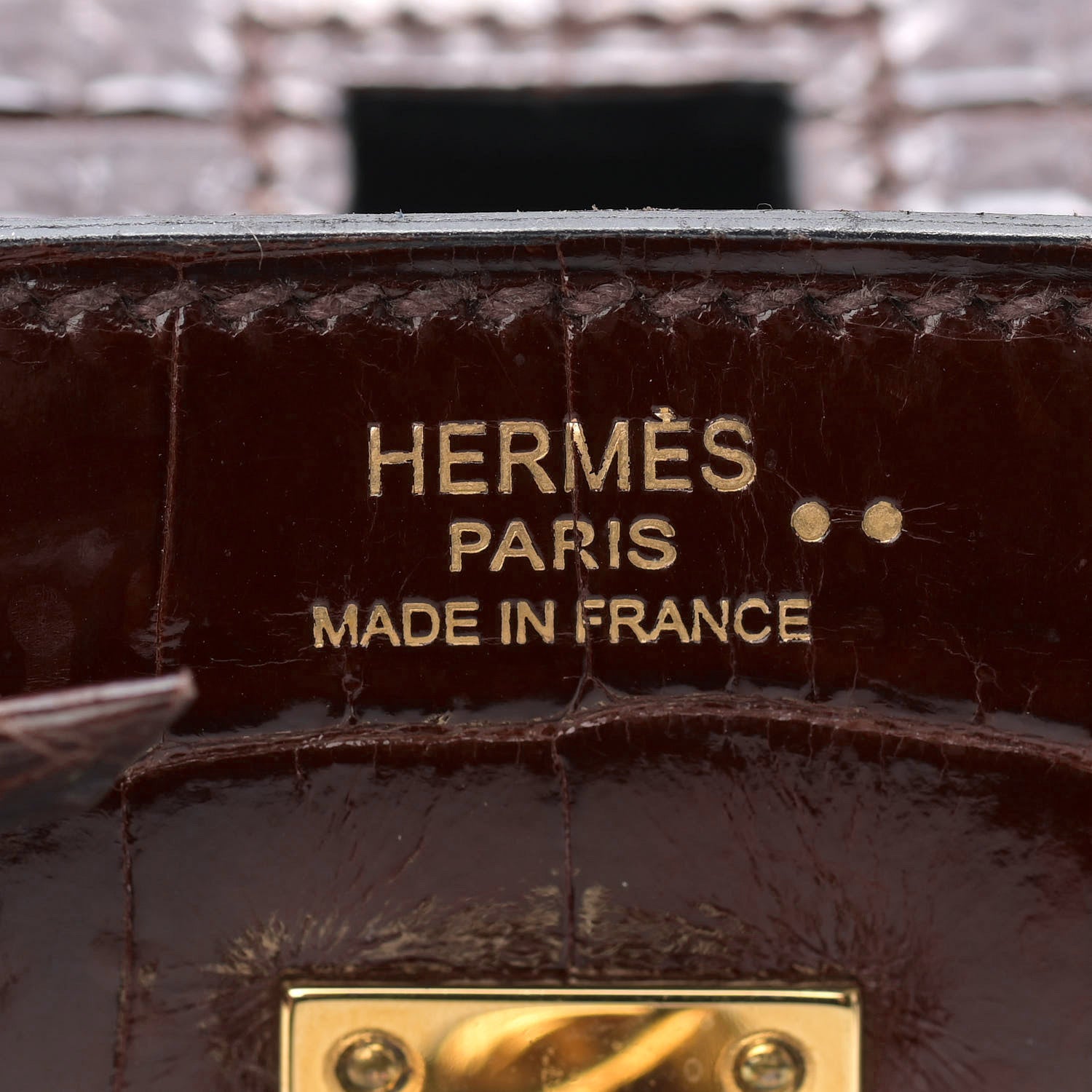 Hermes Shiny Niloticus Crocodile Birkin 25 Miel 22 of 41