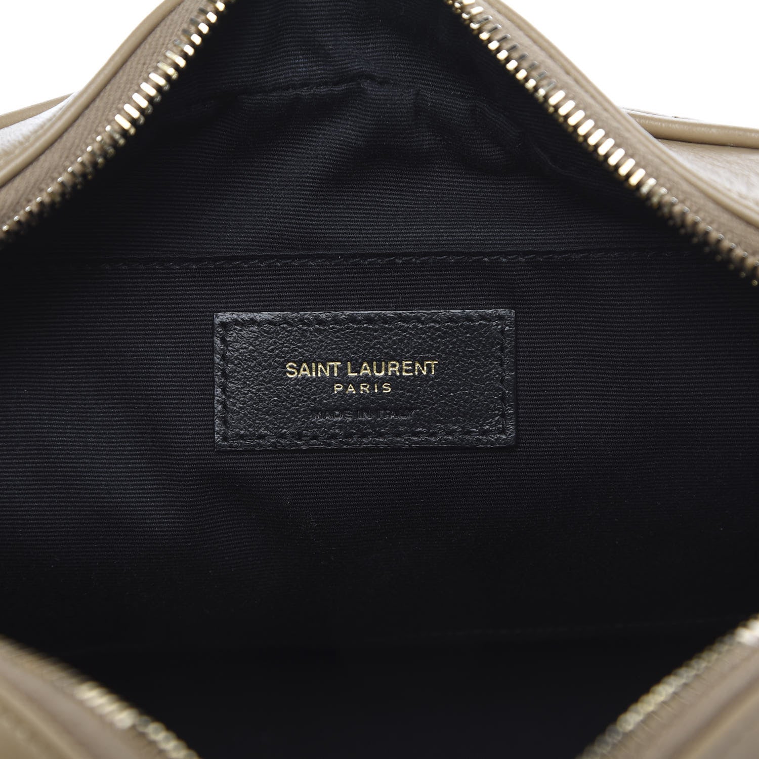 Saint Laurent Calfskin Matelasse Monogram Lou Camera Bag Dark Latte 6 of 10