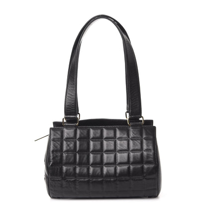 Chanel Lambskin Quilted CC Chocolate Bar Shoulder Bag Black 1 of 10