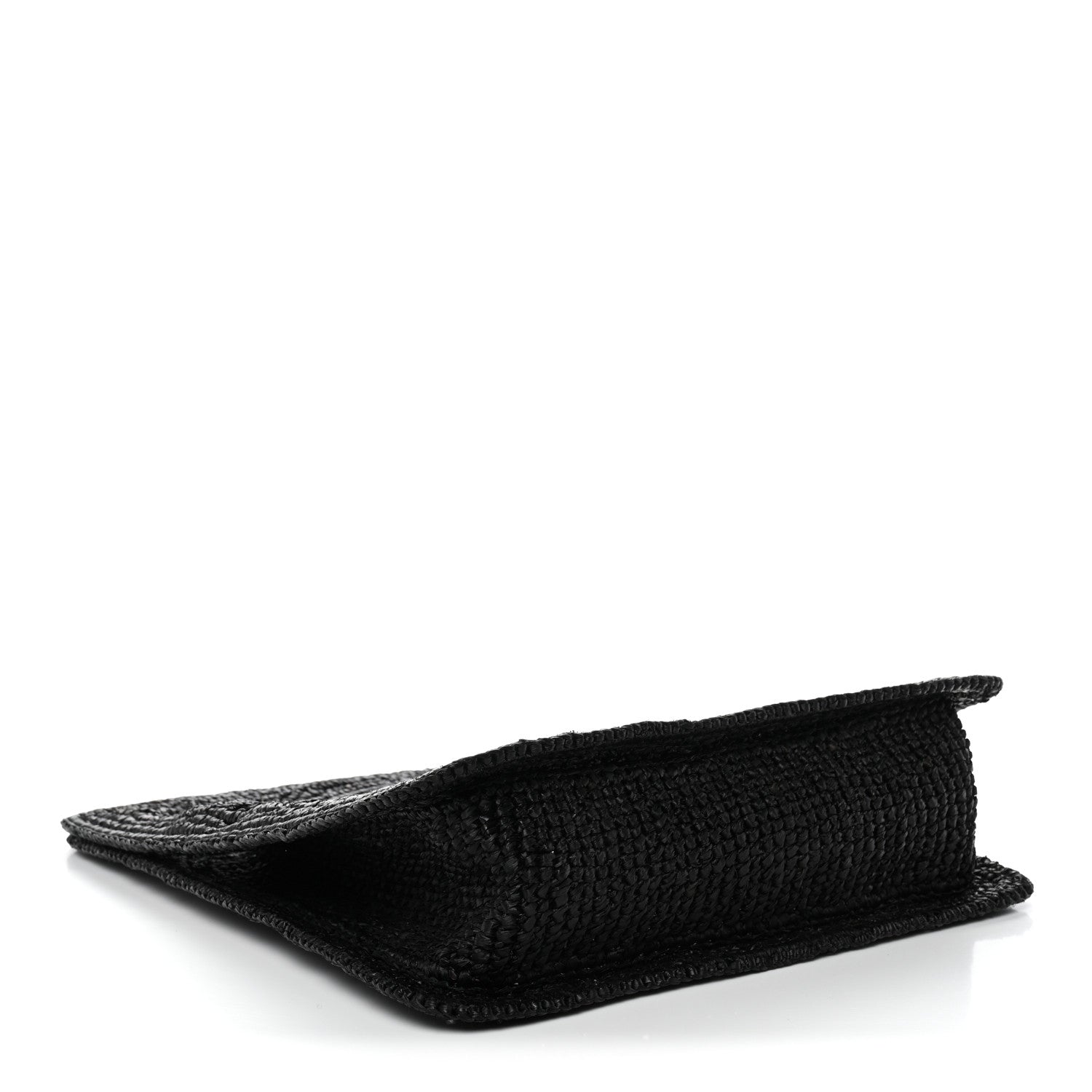 Jacquemus Raffia Le Petite Carre Spiaggia Square Tote Black 4 of 10