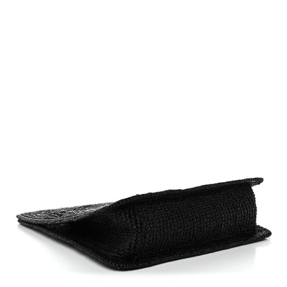Jacquemus Raffia Le Petite Carre Spiaggia Square Tote Black 4 of 10
