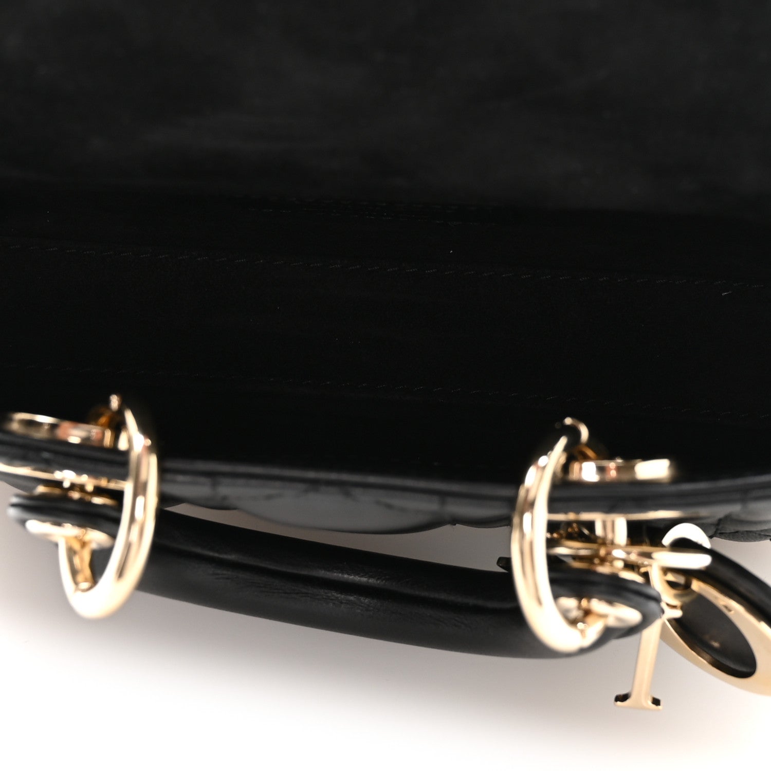 Christian Dior Lambskin Cannage Micro Lady D-Joy Black 5 of 10