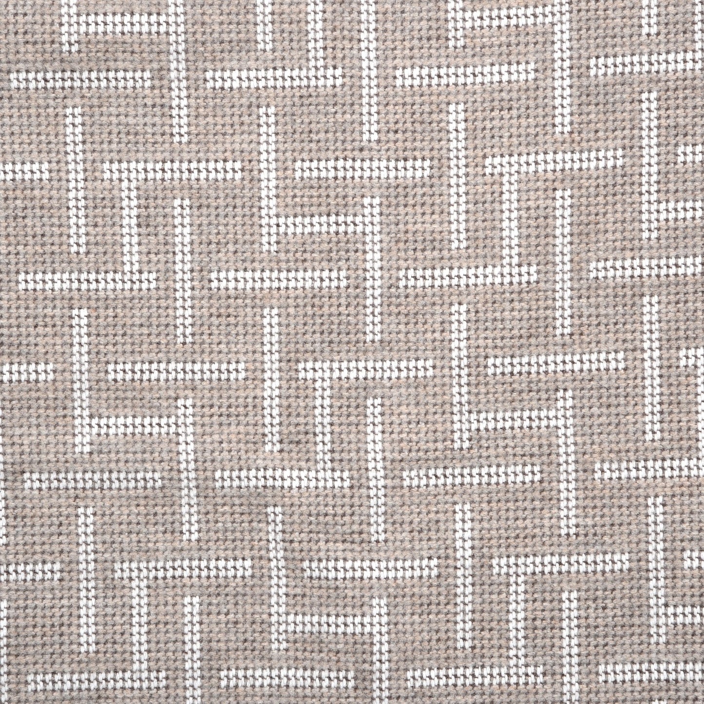 Wool Cashmere Fetiche H blanket Blanket Seigle Ecru