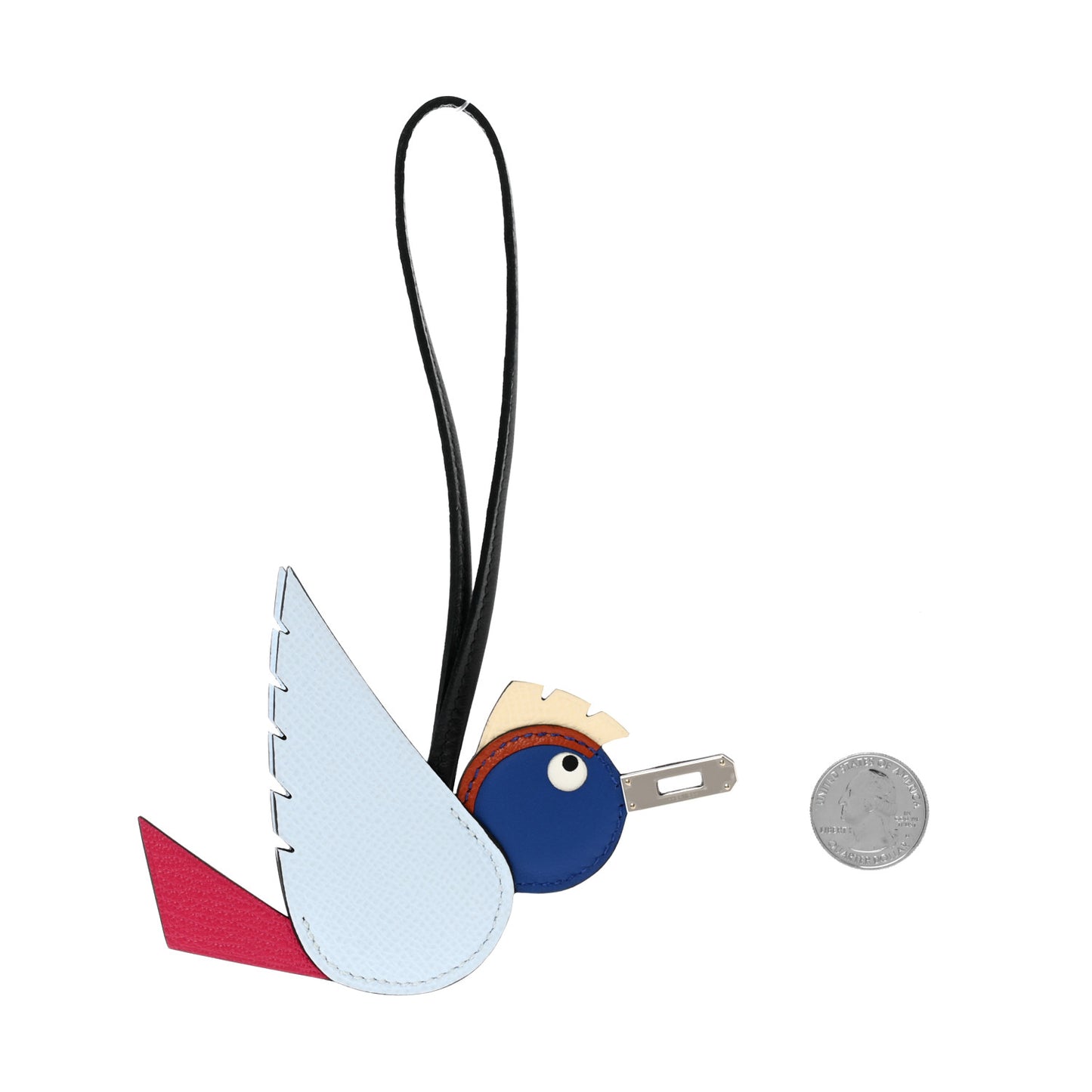 Epsom Swift Chevre Mysore Birdy Bag Charm Bleu Brume Rose Mexico Bleu Royal Cuivre Nata Black