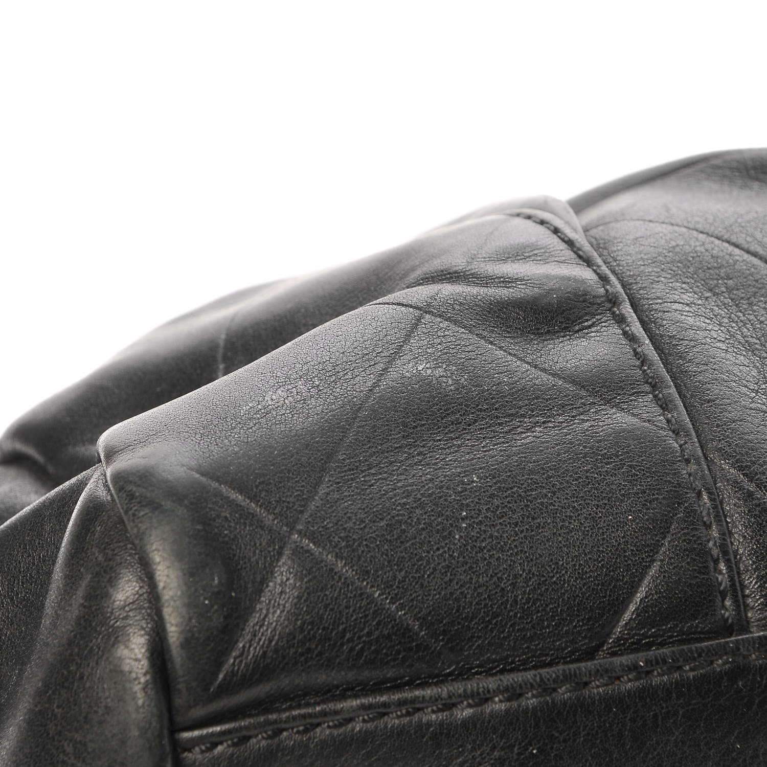 Chanel Calfskin CC Chevron All Day Long Boston Black 16 of 18