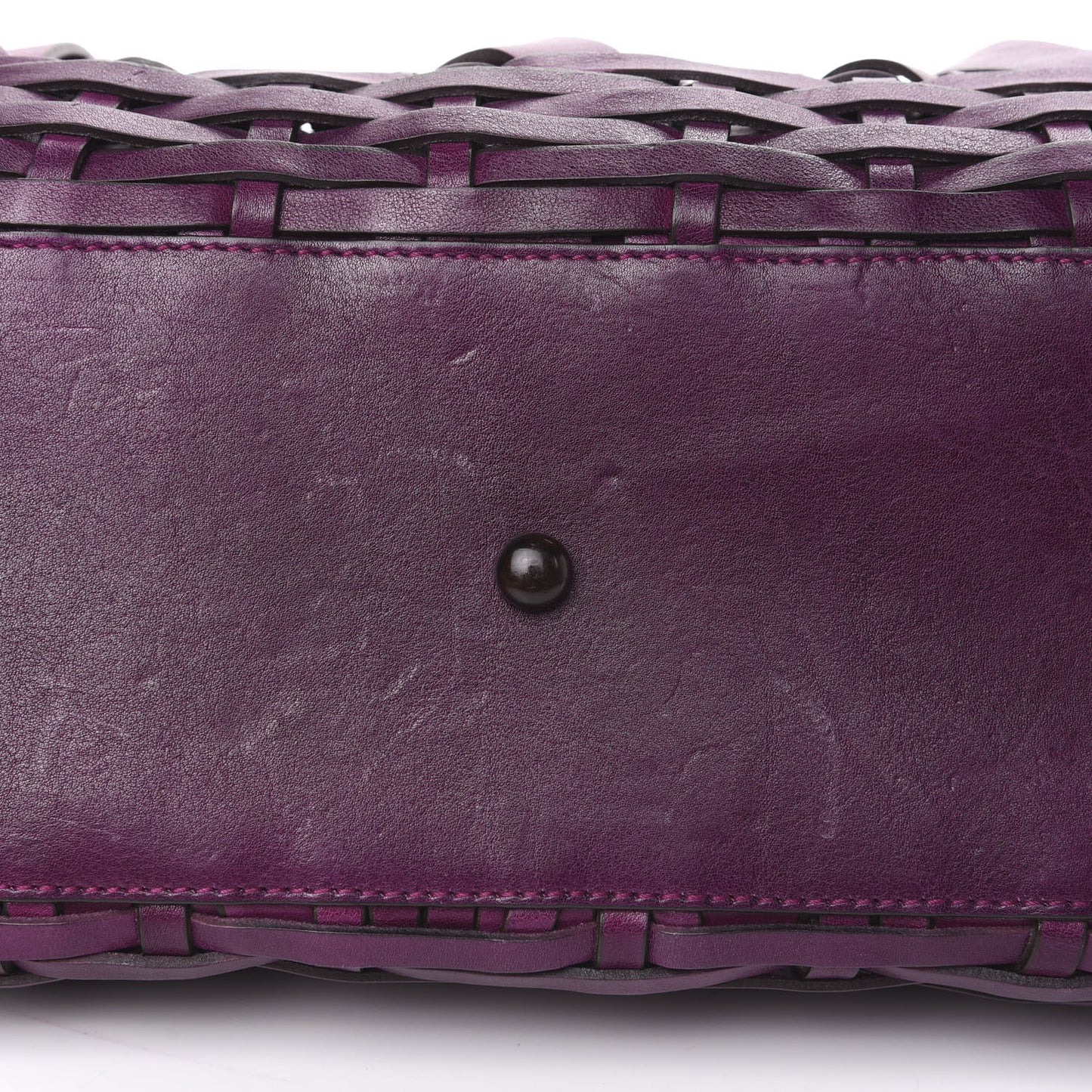Calfskin Samourai 1947 Intrecciato Frame Bag Fuchsia