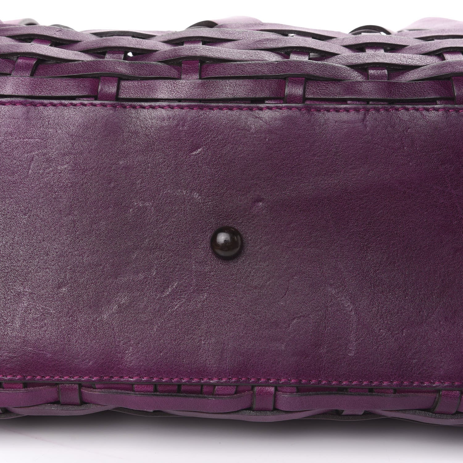 Christian Dior Calfskin Samourai 1947 Intrecciato Frame Bag Fuchsia 8 of 13