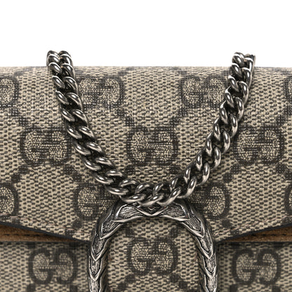 Gucci GG Supreme Monogram Super Mini Dionysus Shoulder Bag Taupe 7 of 9