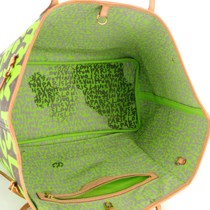 Louis Vuitton Monogram Graffiti Neverfull GM Green 5 of 7