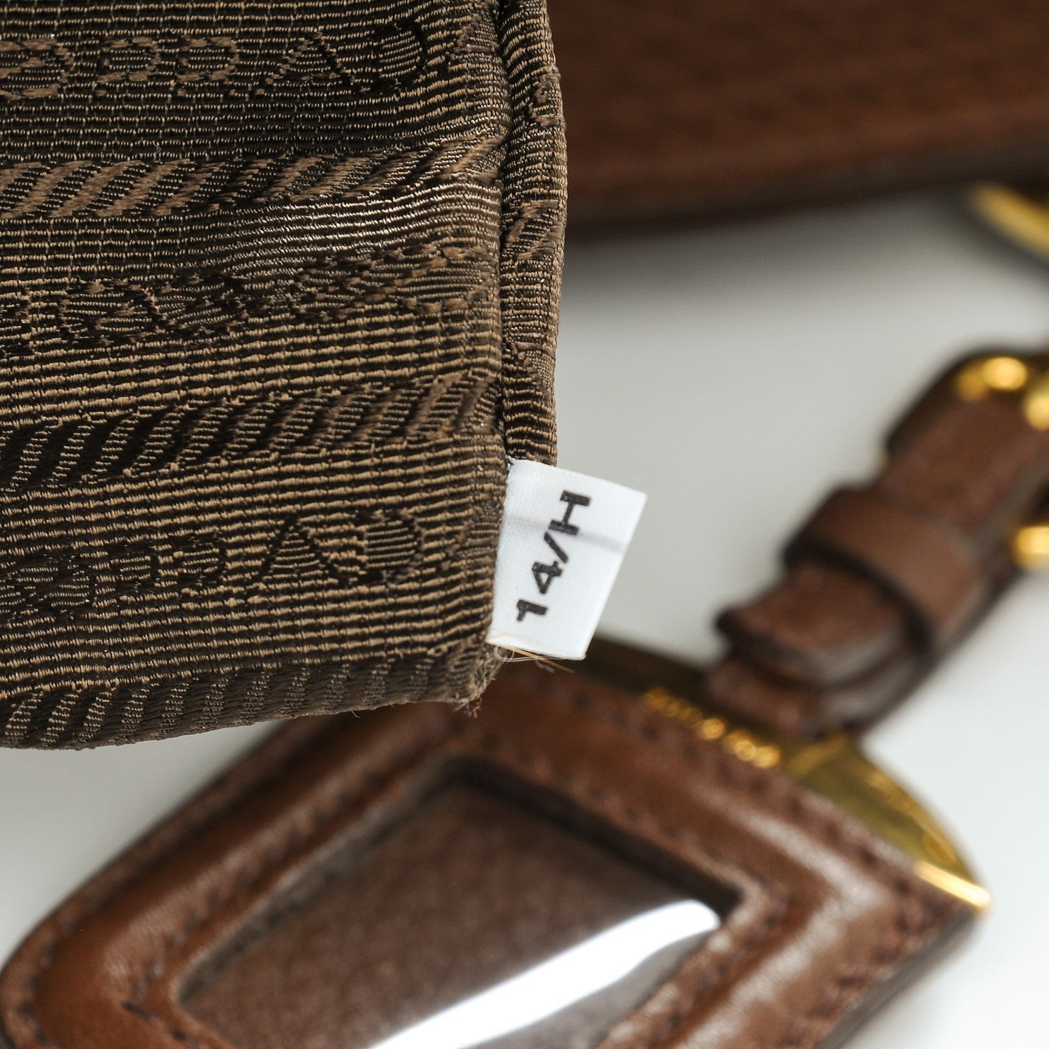 Prada Vitello Daino Tote Palissandro 7 of 9