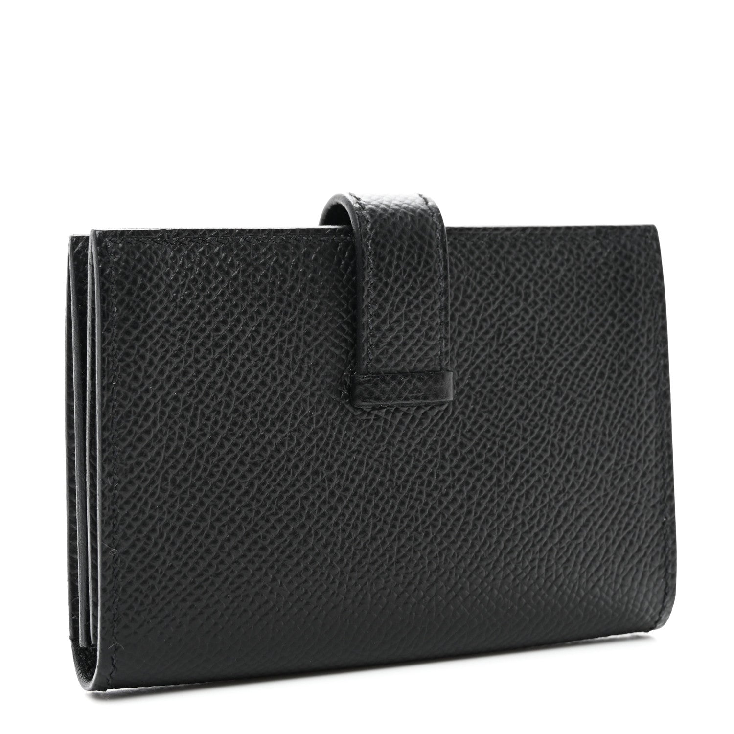 Hermes Epsom Monochrome Bearn Card Holder Wallet Black 3 of 8
