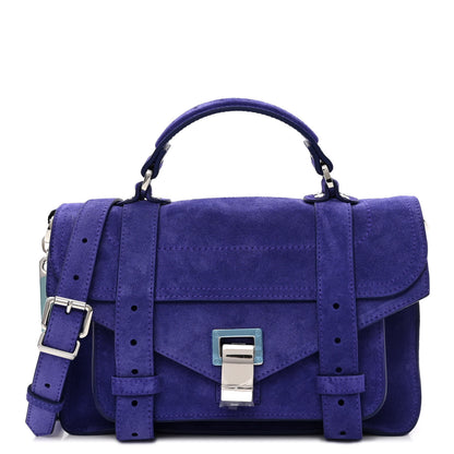 Proenza Schouler Suede Tiny PS1 Satchel Amethyst 1 of 9
