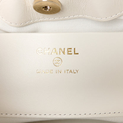 Chanel Shiny Lambskin Quilted Nano 31 Shopping Bag White 6 of 11