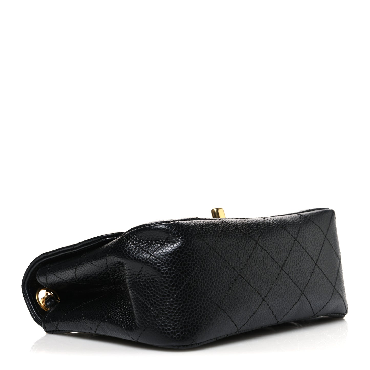 Caviar Quilted Mini Square Flap Black