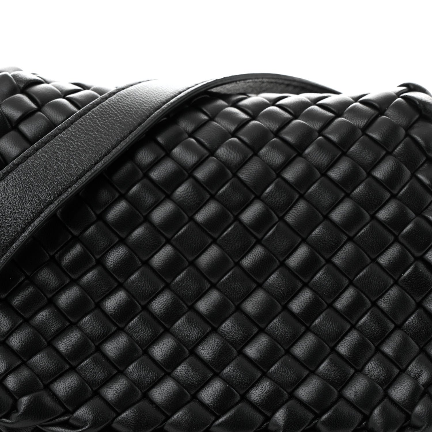 Bottega Veneta Nappa Intrecciato Mini Cobble Shoulder Bag Black 7 of 11