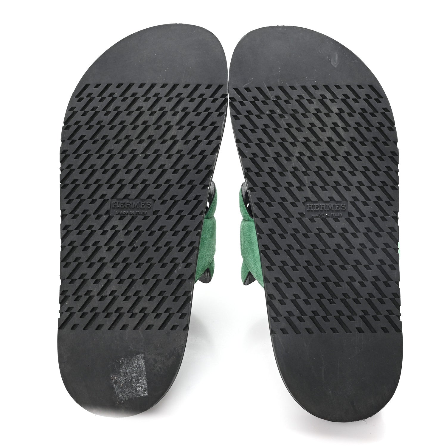 Hermes Suede Goatskin Extra Sandals  39 Vert 6 of 9