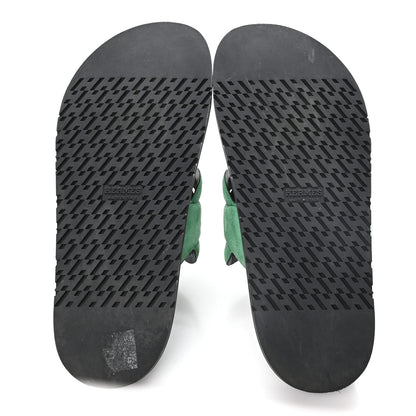 Hermes Suede Goatskin Extra Sandals  39 Vert 6 of 9
