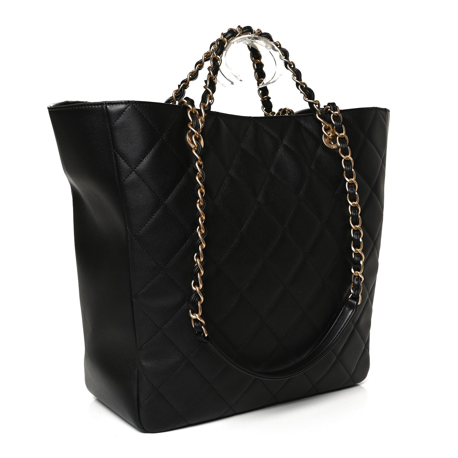 Chanel Calfskin Stitched Large Shopping Bag Black 3 of 10