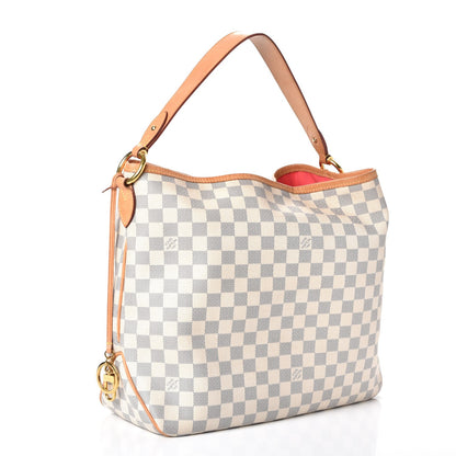 Louis Vuitton Damier Azur Delightful MM Pink 3 of 16