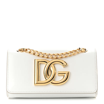 Dolce & Gabbana Patent DG Girls Phone Shoulder Bag Blanco 2 of 10