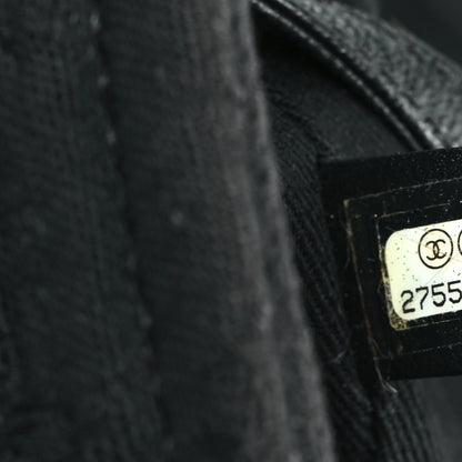 Chanel Canvas Large Double Face Shopping Tote Black 7 of 13