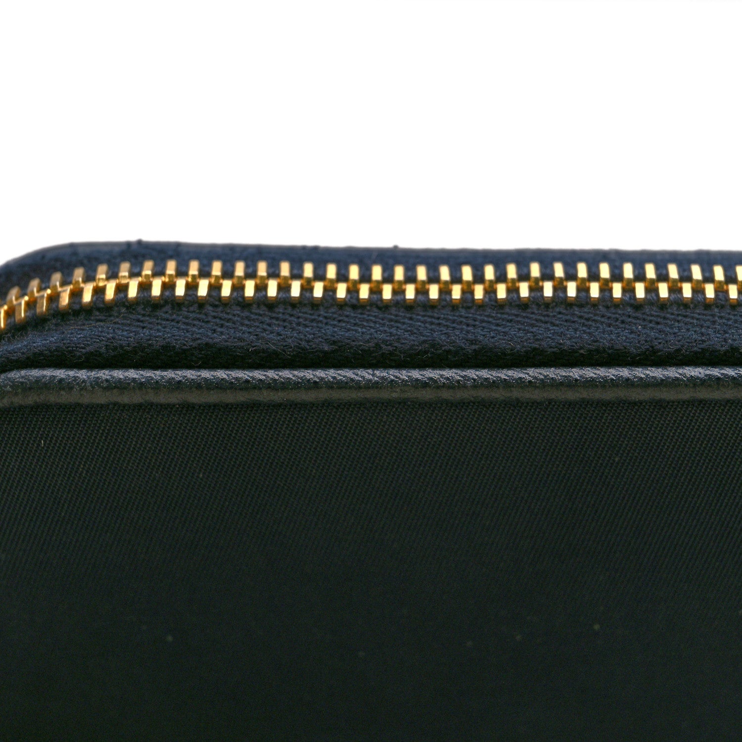 Prada Tessuto Nylon Metal Zip Around Wallet Bleu 11 of 12