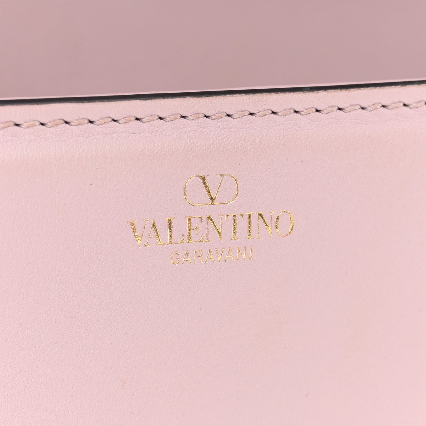 Calfskin Crystal Vlogo Small Loco Shoulder Bag Rose Cannelle
