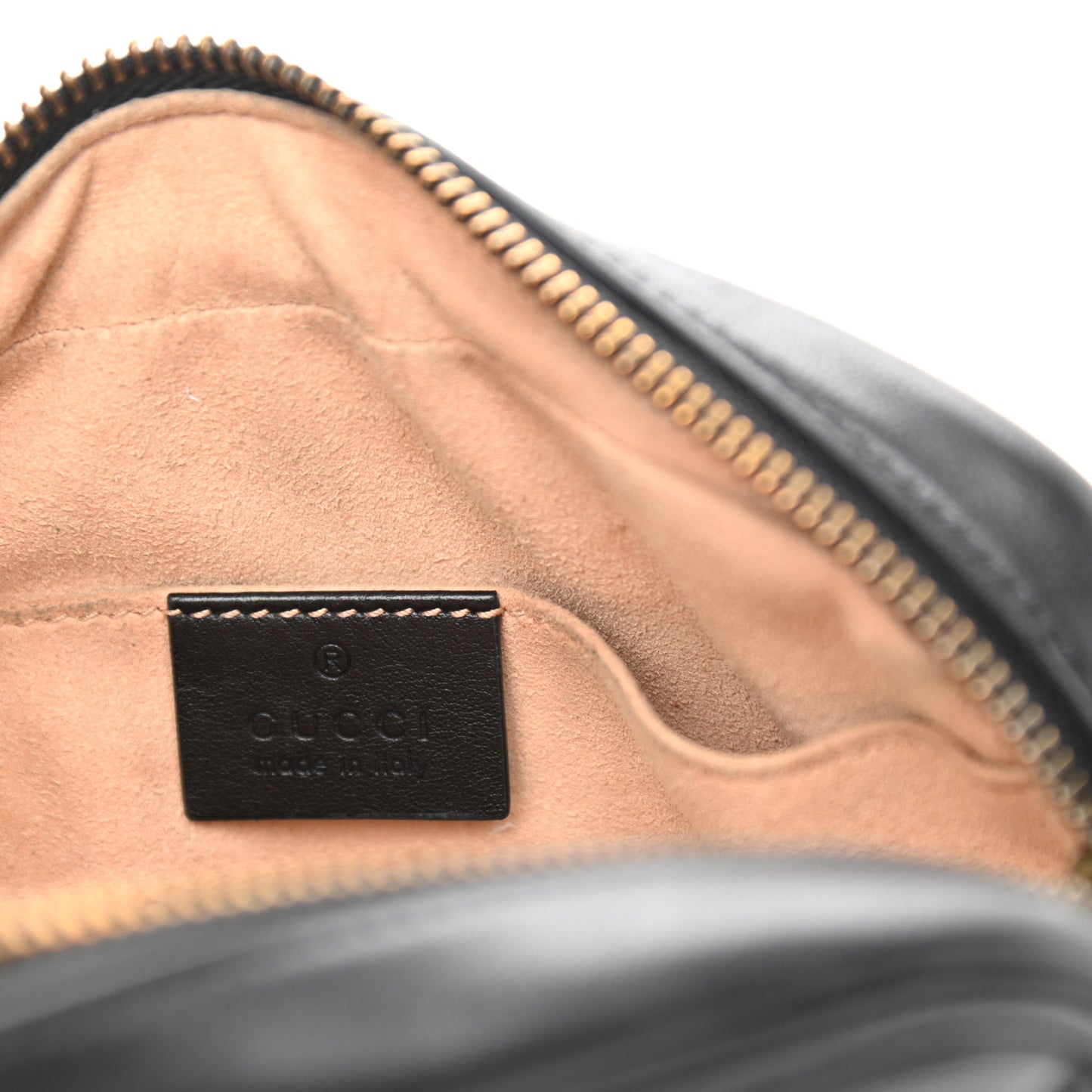 Calfskin Matelasse Mini GG Marmont Chain Shoulder Bag Black
