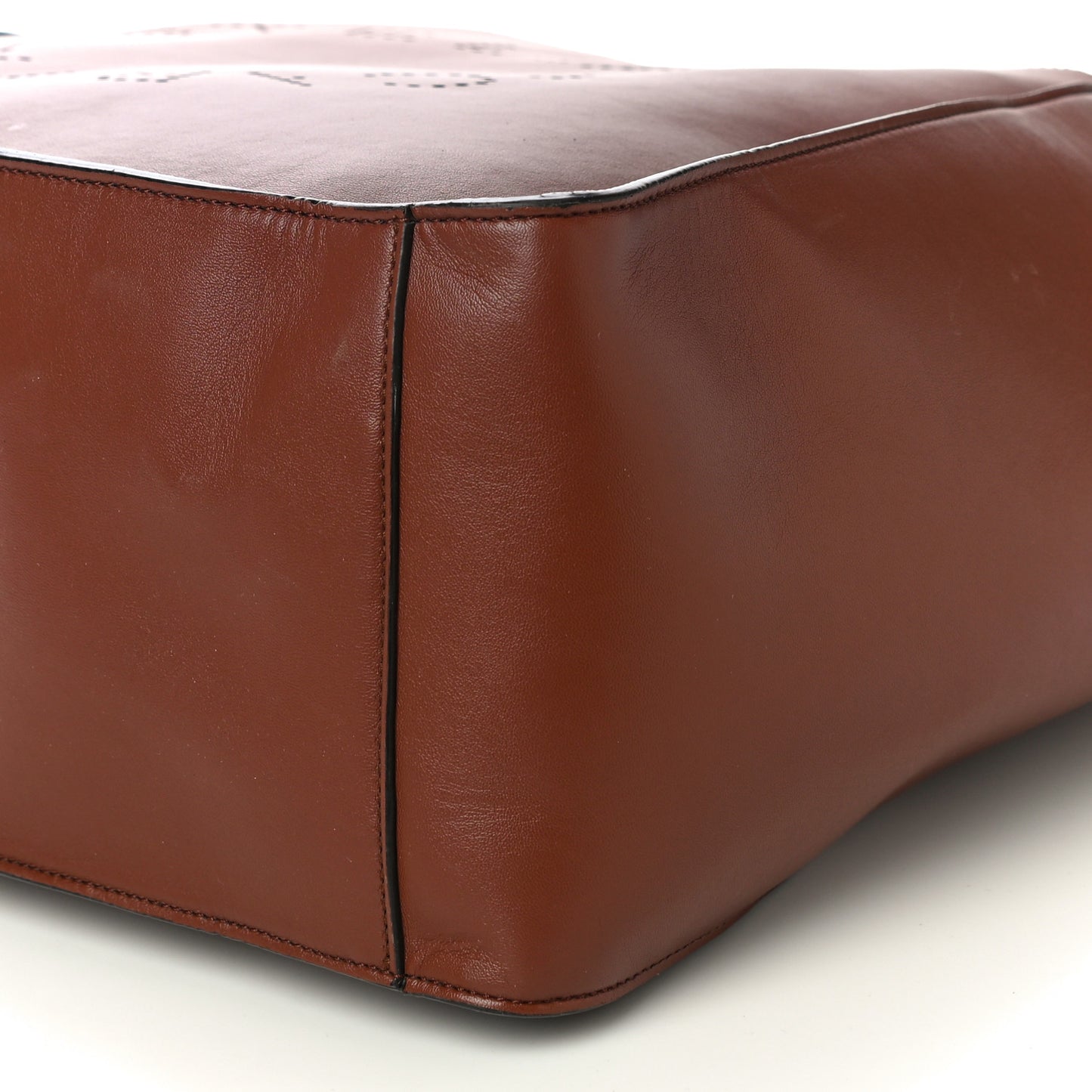 Eco Alter Nappa East West Perforated Tote Brown