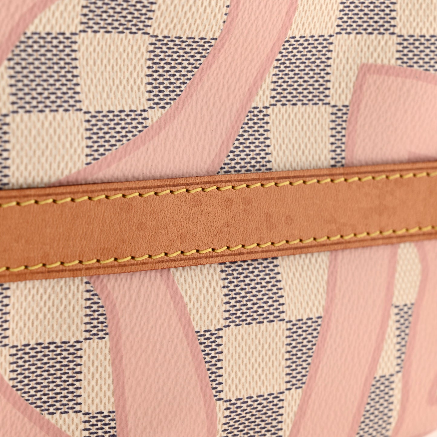 Damier Azur Tahitienne Speedy Bandouliere 30 Rose Ballerine