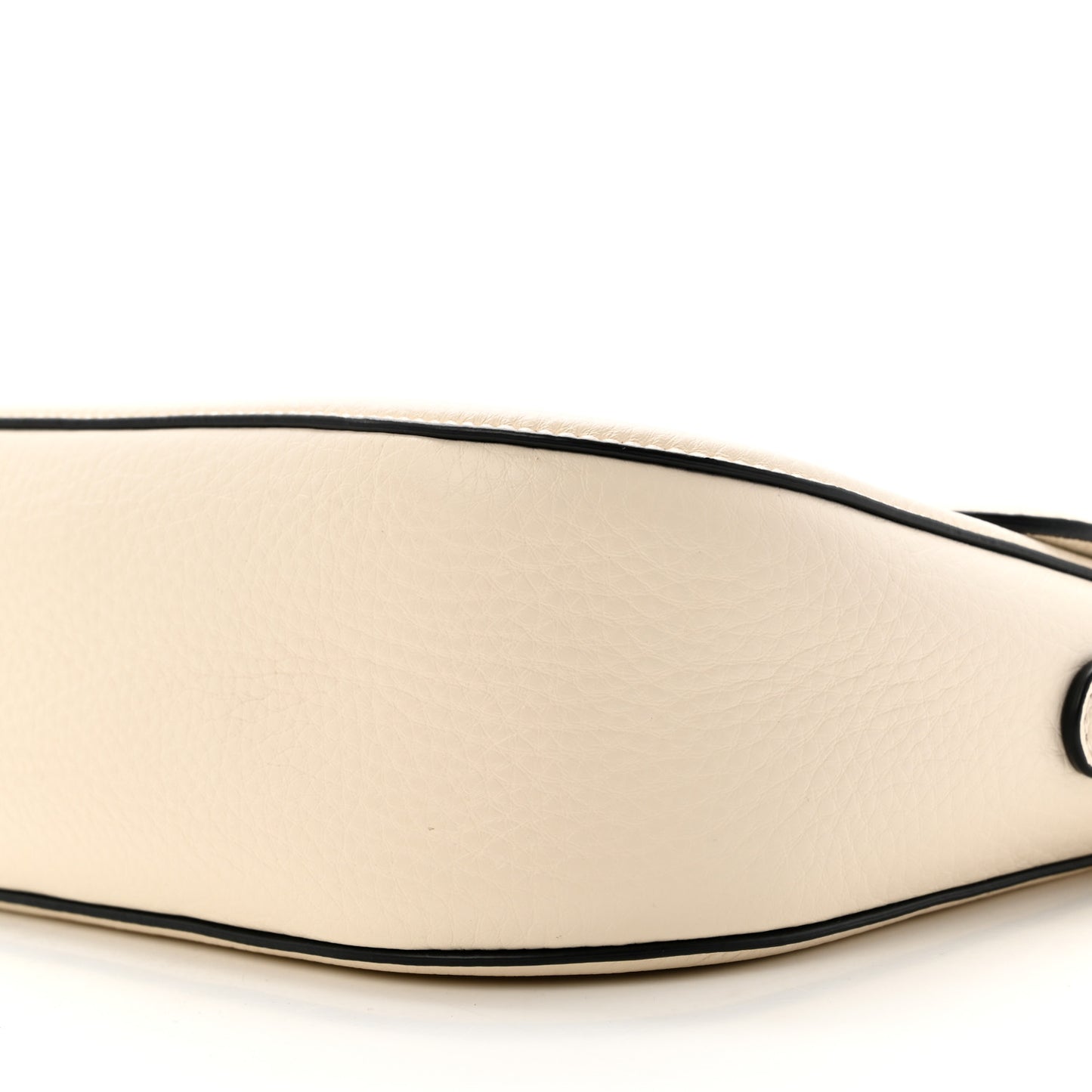 Soft Grainy Calfskin Alltime Shoulder Bag White