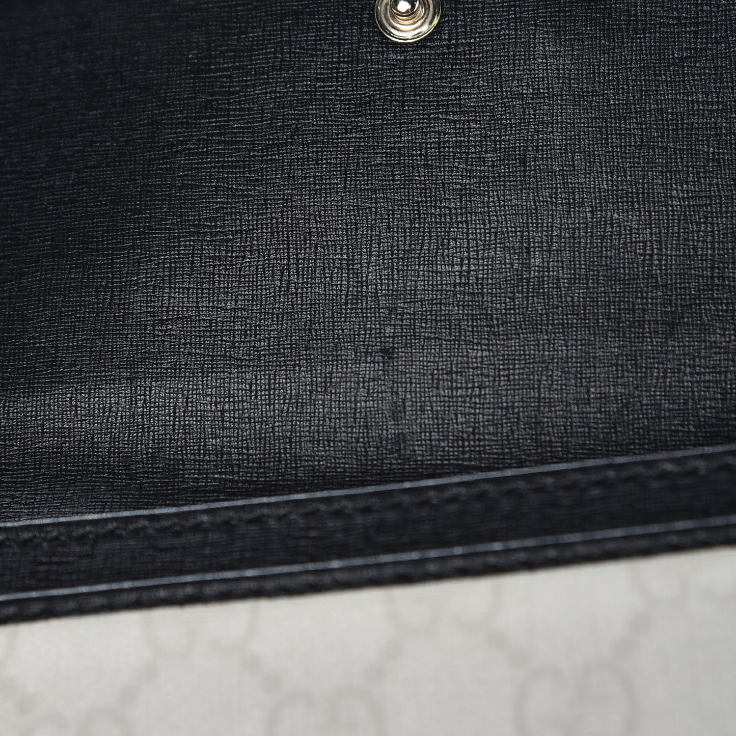 GG Plus Monogram Continental Wallet Black White