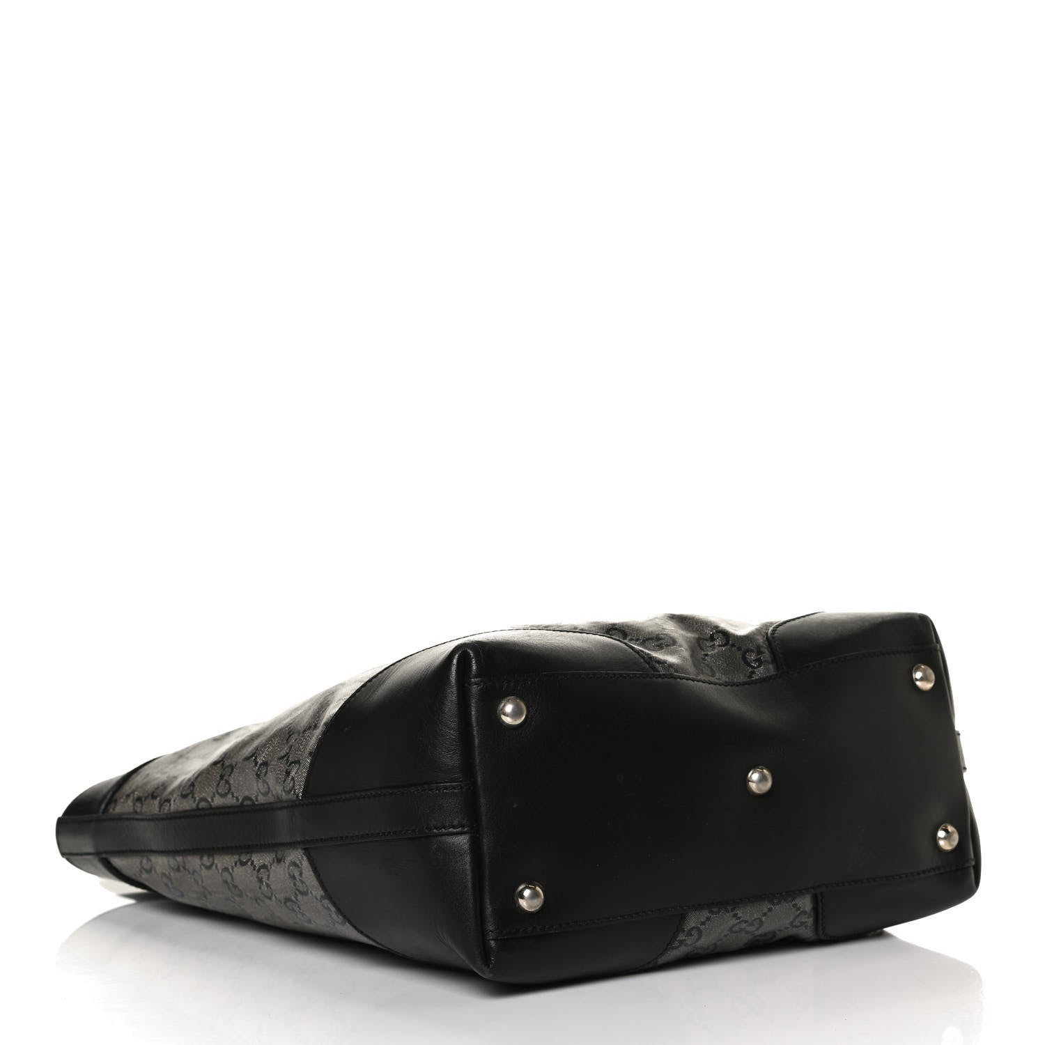Gucci Crystal Monogram Bucket Tote Black 3 of 19