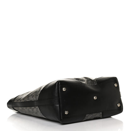 Gucci Crystal Monogram Bucket Tote Black 3 of 19