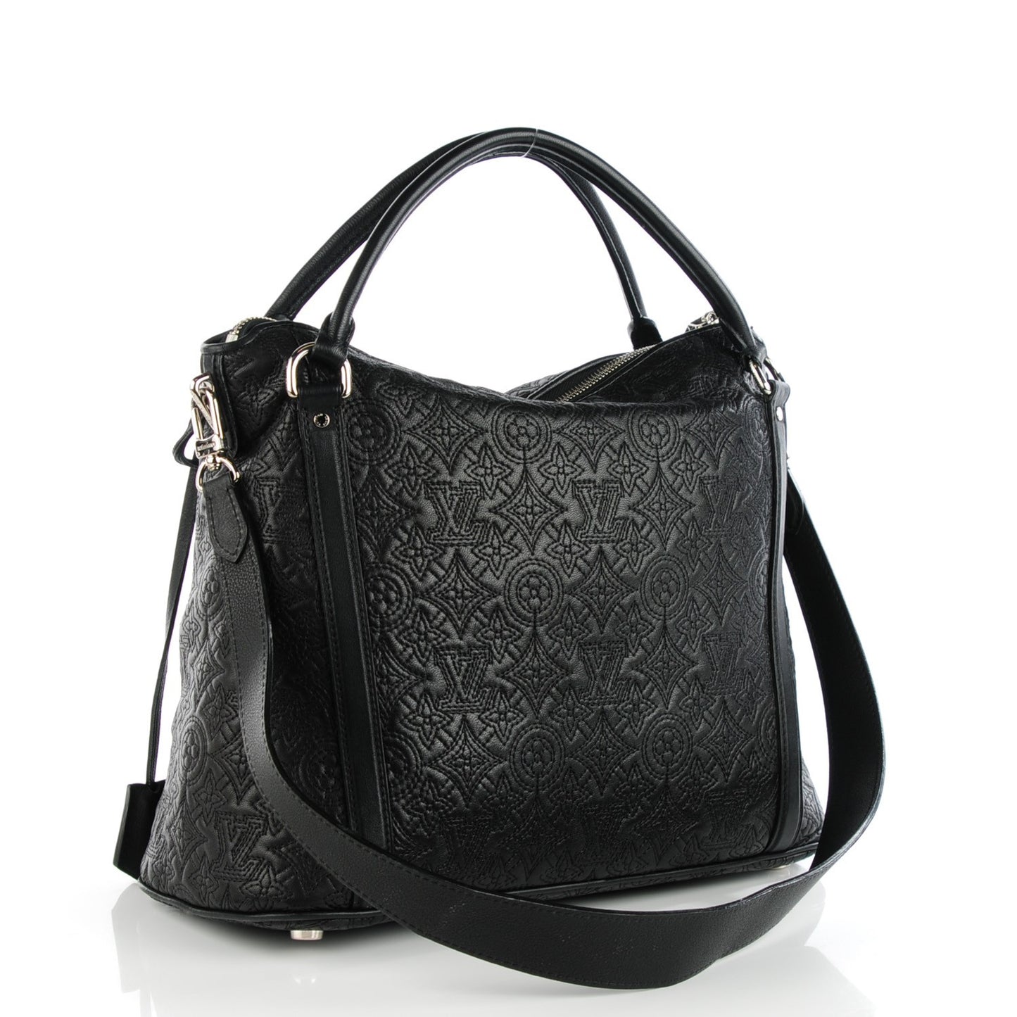 Monogram Lambskin Antheia Ixia PM Black