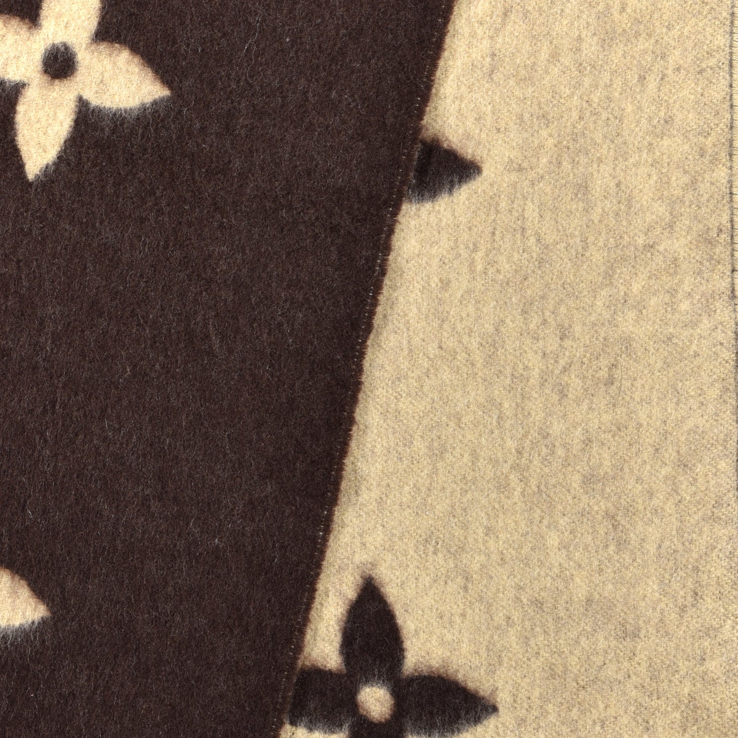 Louis Vuitton Cashmere Monogram Reykjavik Scarf Brown 3 of 5