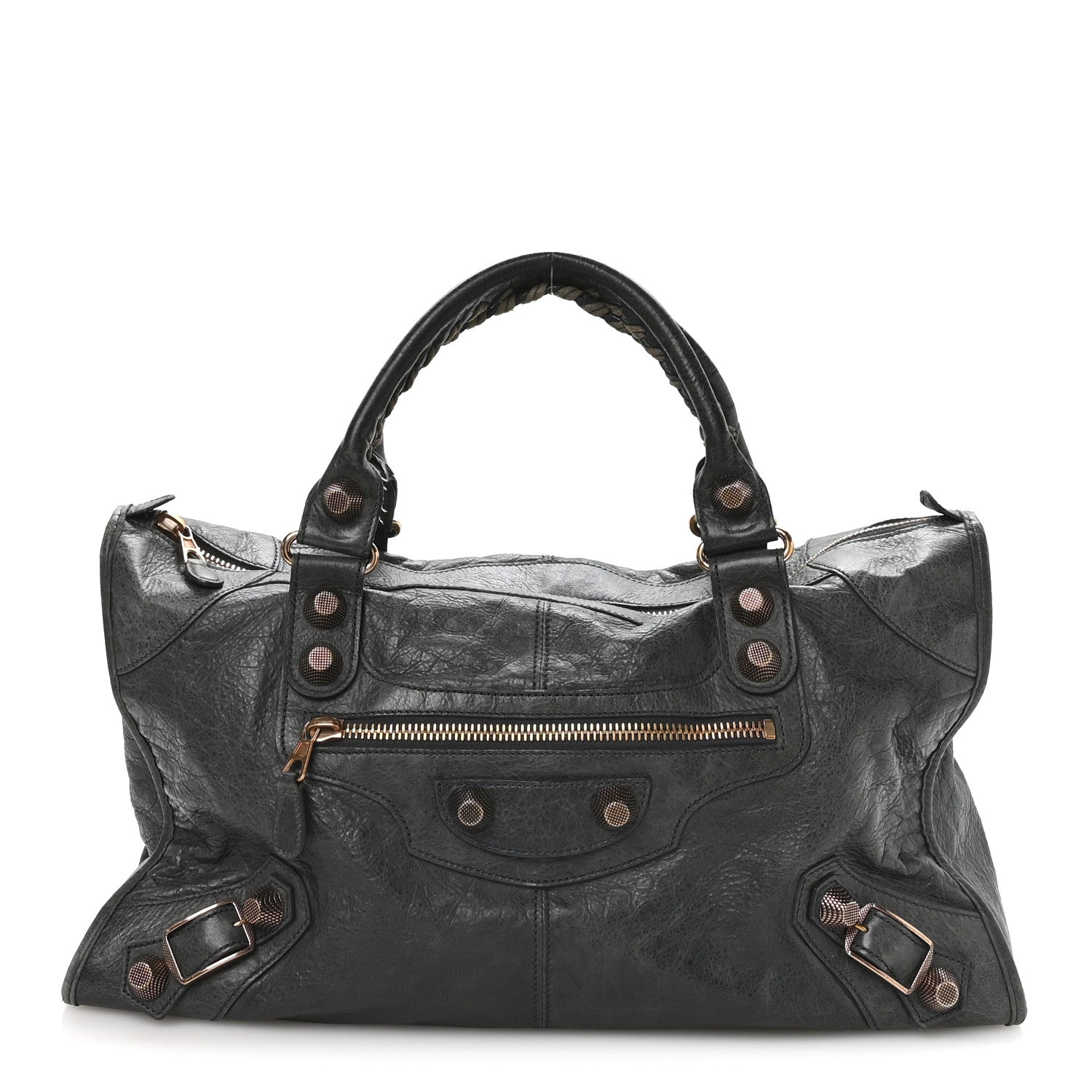 Balenciaga Agneau Giant 21 Rose Gold Hardware Work  Anthracite 1 of 12