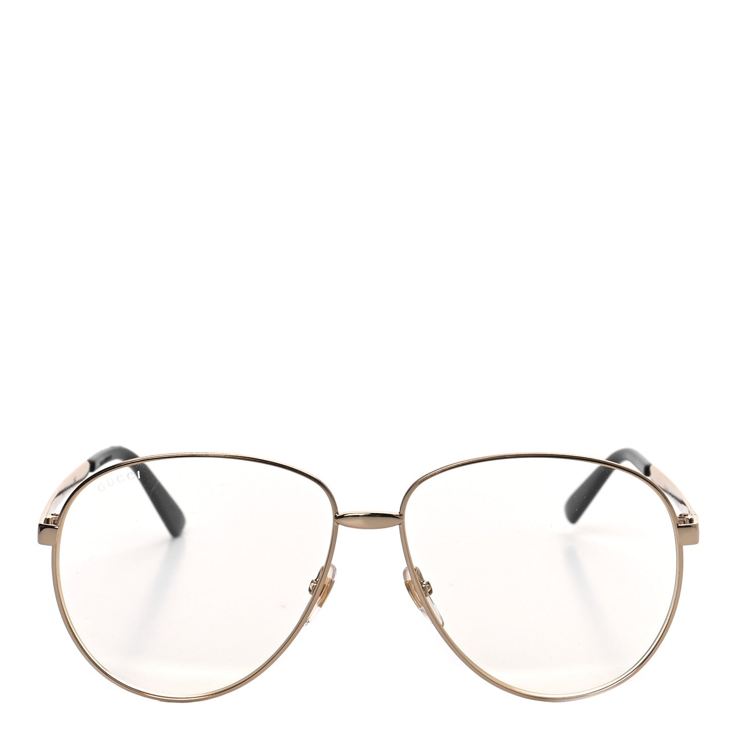 Aviator Eyeglasses GG0138S Gold Black