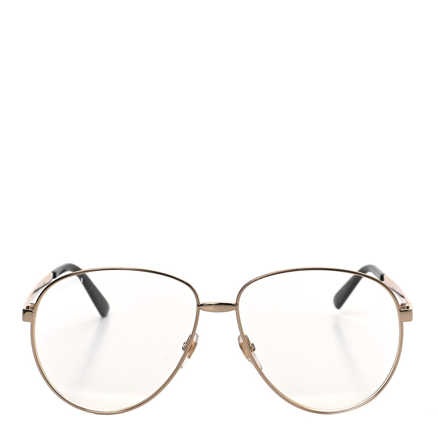 Gucci Aviator Eyeglasses GG0138S Gold Black 4 of 7
