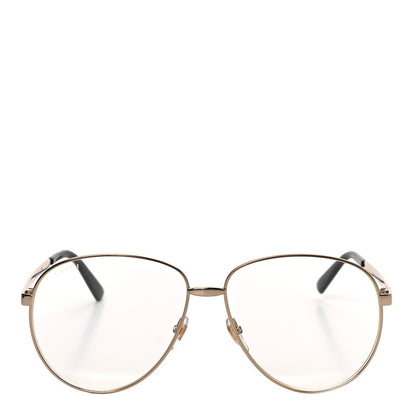 Gucci Aviator Eyeglasses GG0138S Gold Black 4 of 7