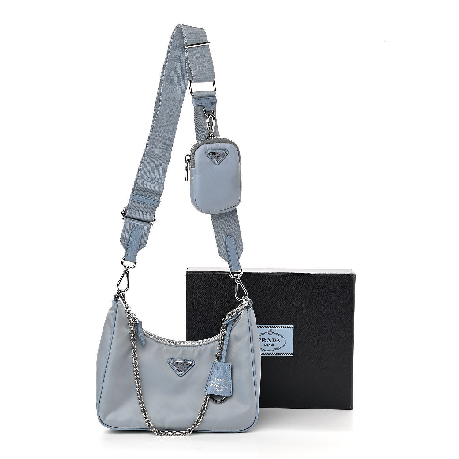 Prada Nylon Re-Edition 2005 Shoulder Bag Astrale 12 of 12