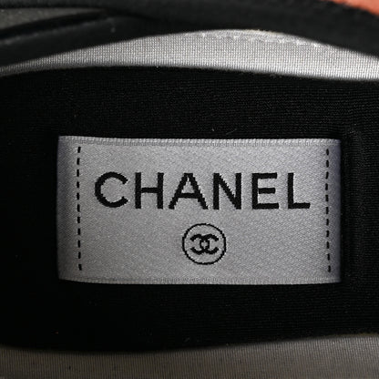 Chanel Fabric Suede CC Sneakers 40 White Light Grey Pink 7 of 9