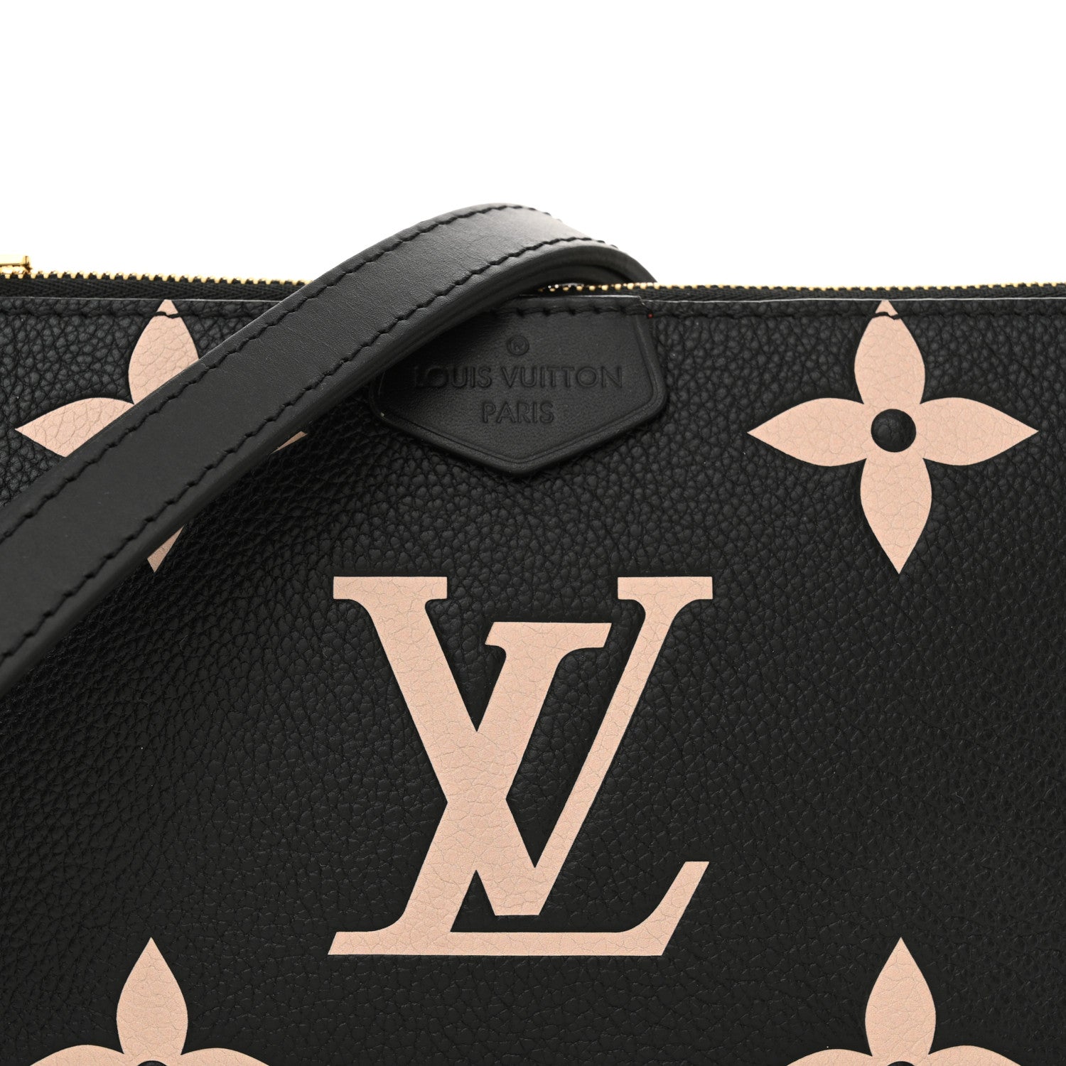 Louis Vuitton Empreinte Monogram Giant Multi Pochette Accessories Large Pochette Black Beige 7 of 9
