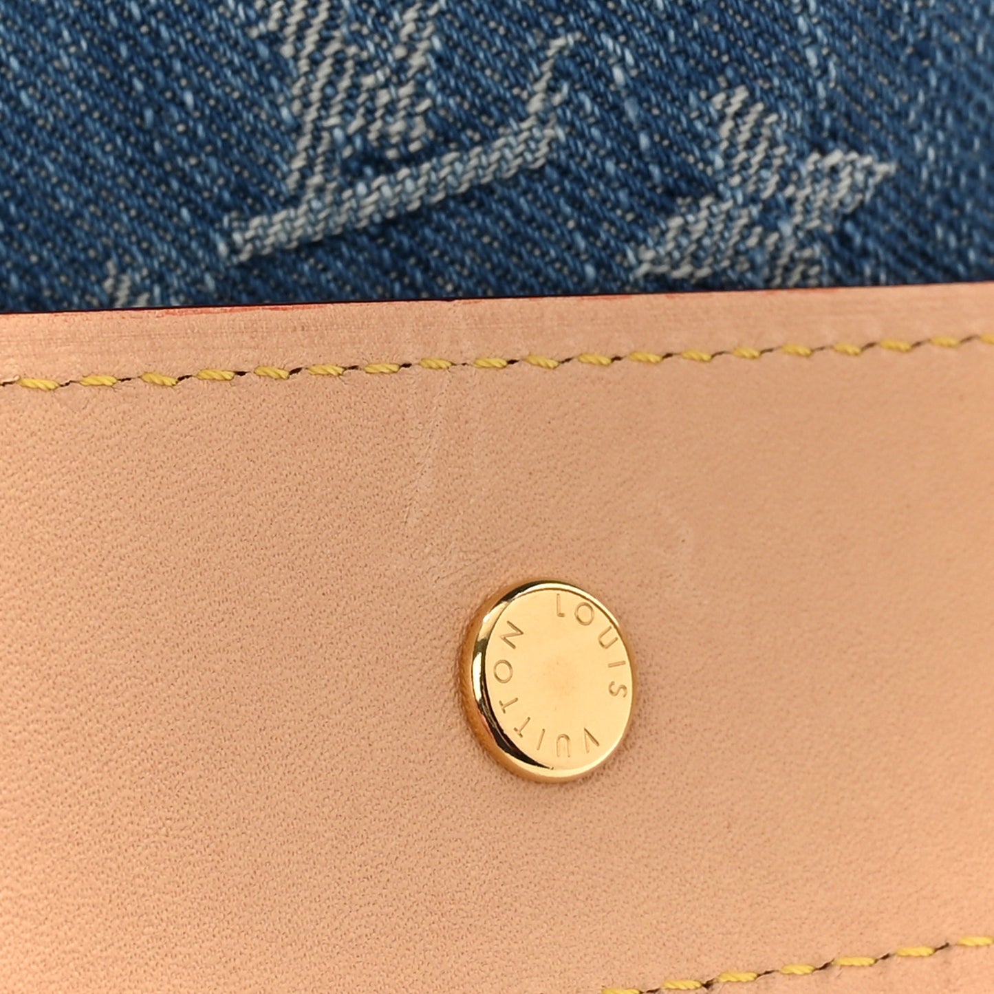 LOUIS VUITTON Monogram Denim CarryAll MM Blue