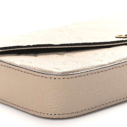 Louis Vuitton Empreinte Pochette Felicie Chain Wallet Tourterelle 8 of 10