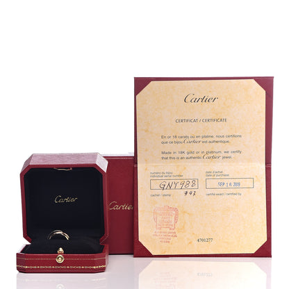Cartier 18K Pink Yellow White Gold Small Trinity Ring 47 4.25 5 of 5