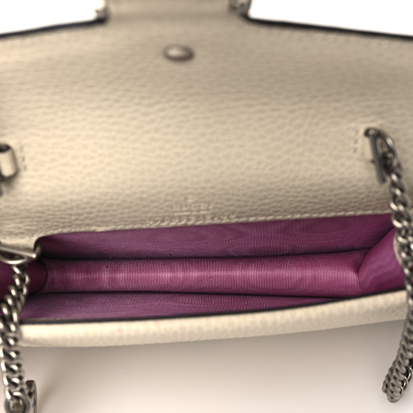 Dollar Calfskin Crystal Super Mini Dionysus Shoulder Bag Mystic White Black Diamond