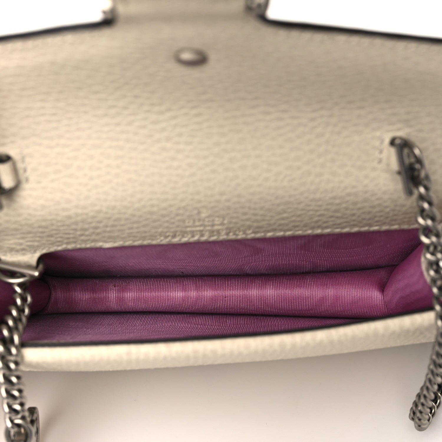 Gucci Dollar Calfskin Crystal Super Mini Dionysus Shoulder Bag Mystic White Black Diamond 5 of 10