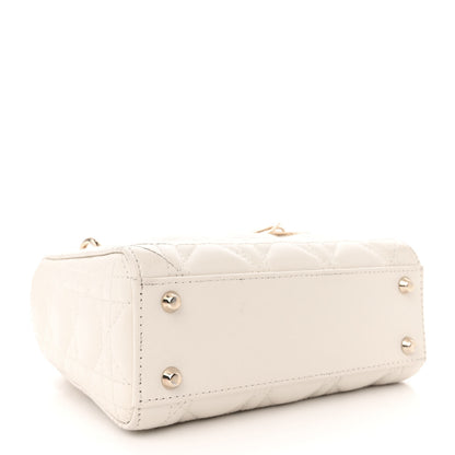 Christian Dior Lambskin Cannage Mini Lady Dior Latte 3 of 14