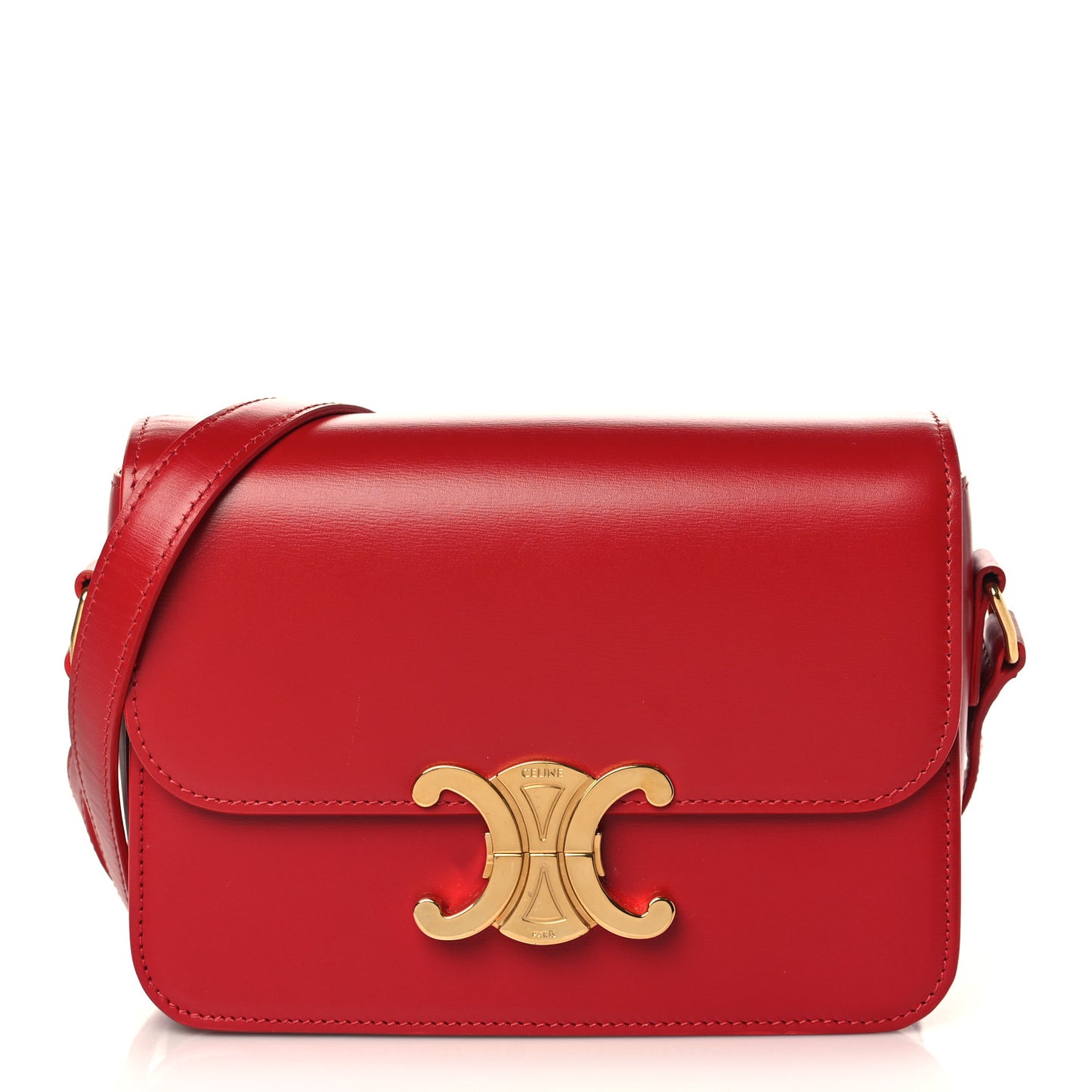 Shiny Calfskin Teen Triomphe Red